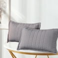 thumbnail image 6 of Yarn Brushed Quilted Quilted Pillowcase 48x74cm Pillow Core Protective Cover Is Non-slip Machine Washable Dirt-proof And Soft And, Dark gray, 6 of 7