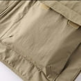 thumbnail image 6 of Yaoyar Men's Outdoor Work Fishing Travel Photo Zip Cargo Vest Jacket Pockets Quick Dry Hiking Vest Loose Vest Mountaineering Tooling Outdoor Vest Jacketst Khaki 4XL, 6 of 7