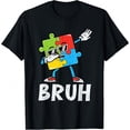 thumbnail image 2 of 100% Cotton Funny Dabbing Summer T Shirt, Autism Awareness Graphic Tees, Round Neck Short Sleeved Tops Men Clothing Casual Tee Gift For Him Her Golf Gift T-Shirt For Men and Women, 2 of 5