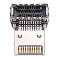 thumbnail image 2 of Computer Motherboard Type E Adapter, Multi Layer Circuit Board USB 3.1 10Gbps 3.2 20Gbps Type E 90 Degree Elbow with Compact Design for Workstation Gaming Setup, 2 of 7