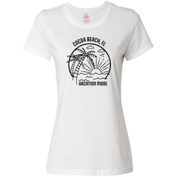 Inktastic Summer Vacation Mode Cocoa Beach Florida Women's T-Shirt
