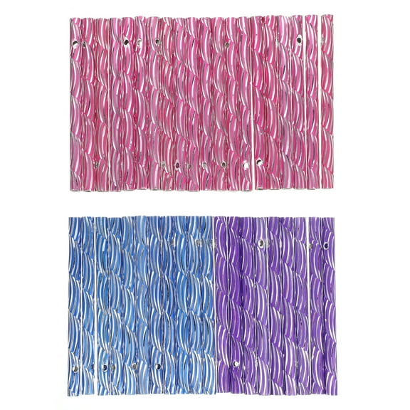 FOMIYES 40-Piece Aluminum Wind Chime Tubes Set, Assorted Colors, Hollow Tubes for Crafting and Home Decoration