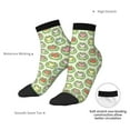 thumbnail image 6 of Fuzoiu Cute Chubby Frog Print Adult Socks, Crew Moisture-wicking Socks, Unisex Cushion Crew Socks,Casual Sports Ankle Socks, 6 of 7