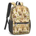 thumbnail image 2 of Highland Cow and Sunflower Print 17" Waterproof Oxford School Backpacks for Teens, S-Shape Padded Straps, for School, Travel, Hiking, Camping, 2 of 5