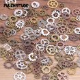 thumbnail image 1 of 60PCS 10 Color Tamaño pequeño 8-15 mm Mezcla de aleación Mecánica Steampunk Cogs amp; Engranajes Diy Accesorios Nuevo Oct Drop Ship Tan Jianjun unisex, 1 of 2