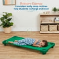 thumbnail image 3 of ECR4Kids Stackable Kiddie Cot, Ready-to-Assemble, Standard Size, Daycare Essentials, Green, 6-Pack, 3 of 9
