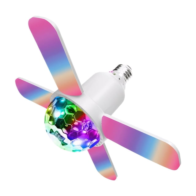 Wosthever Bombilla de discoteca con altavoz para deslumbrantes luces de baile y reproducción de música Bombilla de bola de discoteca Iluminación y accesorios uno