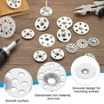 thumbnail image 3 of 1 Inch Insulation Washers, 50pcs 25mm Metal Insulation Washers Foam Board Fasteners Perforated Plaster Washers Galvanized Steel for Foam Board Fixing Fastening Wall, 3 of 7