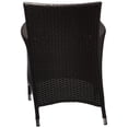 thumbnail image 4 of Modway Convene Aluminum and Rattan Patio Dining Armchair in Espresso/Beige, 4 of 5