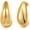 Gold, variant on Gold Chunky WaterDrop Earrings Polished Long Thick C Shaped Earrings for Women