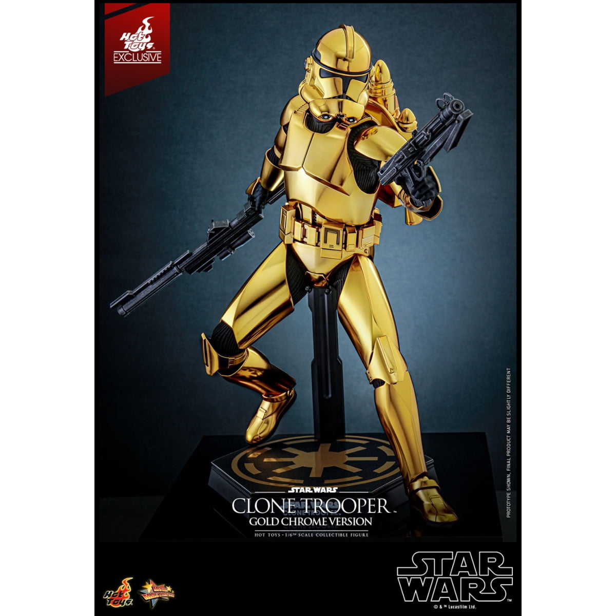 Clone Trooper (Gold Chrome Version) MMP Fully Poseable Exclusive