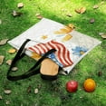 thumbnail image 5 of Patriotic Goose Floral Fourth July Outdoor Picnic Blanket, Foldable Waterproof Beach Mat, Portable Beach Blanket for Beach Camping, Hiking, Family Concerts, 5 of 7