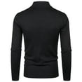 thumbnail image 4 of adviicd Sweaters for Men Winter Mens Slim Fit Turtleneck Sweater Long Sleeve Thermal Shirt Top Autumn Winter Male Knitwear Pullover (Black,XXL), 4 of 4