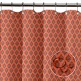 thumbnail image 3 of S4Sassy Orange Stencil Damask Bathroom Decor Shower Waterproof Curtain Drapes Resistant-60 x 75 Inch, 3 of 6