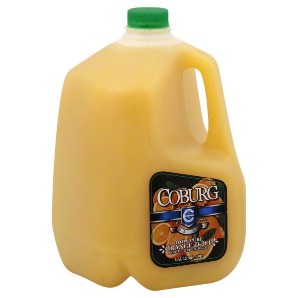 Coburg 100 Pure Orange Juice, 1 Gallon