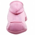 thumbnail image 2 of TELOLY Winter Dog Hoodie Sweaters with Pockets Warm Dog Clothes for Small Dogs Chihuahua Coat Clothing Puppy Cat Costume (Pink S), 2 of 7