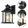 thumbnail image 4 of C Cattleya 2-Pack Matte Black Motion Sensing Dusk to Dawn Outdoor Wall Lights (E26), 4 of 6