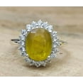 thumbnail image 1 of Natural Yellow Sapphire 5.10 Carat Ring, 925 Sterling Silver, Handmade Ring For Men And Woman, Christmas Gift., 1 of 4