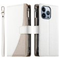 thumbnail image 3 of Funda cartera GANGXUN para iPhone 13 Pro , cuero PU con tarjetero, cremallera, correa de mano, soporte y protección 639°, 3 of 6