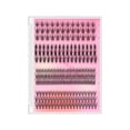 thumbnail image 1 of DIY Eyelash Adhesive Kit for Single Lash Clusters, Voluminous Fishtail False Eyelash Extensions, Natural Dramatic Eye Makeup, 10-14mm Black, 1 of 8