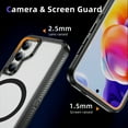 thumbnail image 4 of Decase Magnetic case for Samsung Galaxy S22 Case,Built-in Kickstand,Compatible with Mag-Safe, Dual-Layer Protection Military Grade Protective Phone Case for Samsung Galaxy S22,Black+Clear, 4 of 7