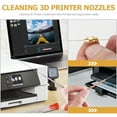 thumbnail image 3 of TABLZONE 15pcs Clean Needles Machine Silver for 3D Printing Maintenance, 3 of 8