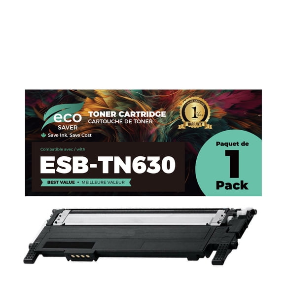 Cartouche de Toner Laser Noire Compatible Samsung CLT-K406S pour Samsung CLP-365 CLP-365W CLX-3305FW / Samsung Xpress C410W C460FW - Rendement de 1500 Pages