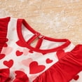 thumbnail image 5 of ZEHJUHAN Baby Valentine's Day Romper, Long Sleeve Heart Print Bodysuit with Bow & Ruffle Trim For Spring Fall Red，0-3M, 5 of 9