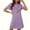 Purple, variant on FDGIU Women's Valentine Heart Printed Nightgown - Short Sleeve Sleepshirt Pajama Dress Loungewear Wear S-2XL