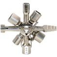 thumbnail image 1 of Llave de utilidad de servicio 10 en 1 Llave cruzada universal Llaves de fontanero Triángulo para purga de gabinetes de medidor eléctrico de gas Sailing Electrónica, 1 of 6