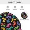 thumbnail image 5 of Pofeuu Colorful Geometric Dog Print Beanie Hat for Men and Women Winter Warm Hats Knit Slouchy Thick Skull Cap, 5 of 7