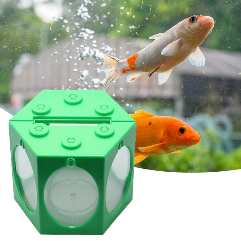 Mini Betta Fish Tank Small Cylinder Rotatable Aquarium Desktop Decor 