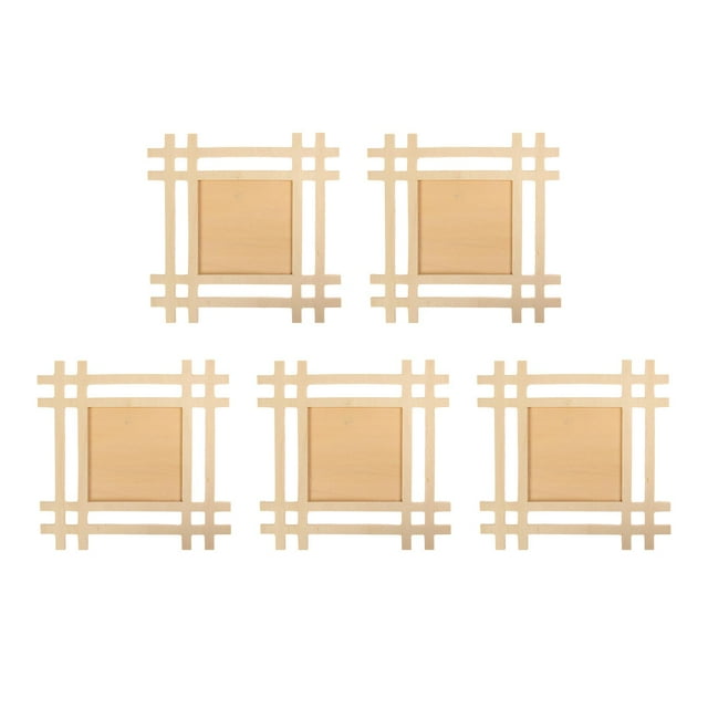 Marco de Madera de 5 Uds para Pintura de Arcilla Marco de Fotos para Niños