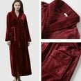 thumbnail image 3 of XINXIAOO Womens Robe Soft Bathrobe Cute Long Coat Nightgown Nightdress Robe Warm Bathrobes for Women Knee Length Night Robe for Women Sleepwear Kimono Robes for Women plus Size Robe Women Bathrobe for, 3 of 4