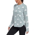 thumbnail image 2 of FORMRS Womens Long Sleeve Shirts UPF 50+ Sun Protection Quick Dry Fishing Hiking Tops, Size S-2XL, Simple Sheep Pattern, 2 of 8