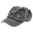 thumbnail image 1 of Casual Baseball Hats Retro Style Baseball Hat Outdoor Use Dark Grey Denim Cotton Sun Blocking 1Pack, 1 of 4