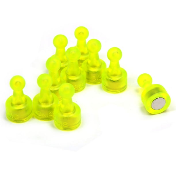 24 Ct. NeoPin® Clear Yellow Clear Push pins