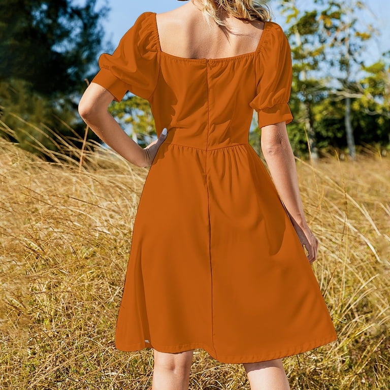 Burnt Orange Dress Women long dress dresses for prom Summer dresses for  women elegant party dresses for women