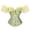 Green, variant on Women Lace Up Vintage Boned Bustier Corset With Garters Lace Up Boned Overbust Corset Bustier Lingerie Bodyshaper