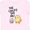 thumbnail image 4 of Inktastic The Chicks Dig Me Easter Baby Chick with Basket and Eggs Boys or Girls Baby T-Shirt, 4 of 5