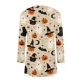 thumbnail image 5 of IYYVV Halloween Cardigan Pumpkin Goast Witch Halloween Sweaters for Women Long Sleeve Oversized Cardigan 2026 Khaki S, 5 of 7