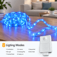 Temp Rope Plug Blue 100ft LED Rope Lights, Flexible Connectable Waterproof Outdoor ...