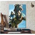 thumbnail image 1 of Cuadro Decorativo Zelda Link Caballo Listo Para Colgar 50x75cm Jungle Art Impresion Tela Arte, 1 of 7