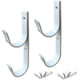 thumbnail image 1 of Estrela Juego de 2 ganchos para varillas de piscina de aluminio blanco con tornillos, ideales para piscinas, varillas telescópicas, skimmers, cepillos y pajitas, etc., 1 of 5