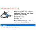 thumbnail image 2 of Windshield Washer Pump Connector - Compatible with 1997 - 2001, 2003 - 2004 Chevy Corvette 1998 1999 2000, 2 of 2