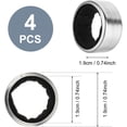thumbnail image 2 of 4PCS Wine Drip Ring, Wine Drip Collars Stainless Steel Wine Collar Drip Ring Simple Wine Bottle Drip Collar with Velvet Felts Clever Dripper Guard Holder Tools Bar Kitchen Gadgets Wine Accessories, 2 of 6