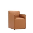 thumbnail image 4 of Manhattan Comfort Anna 19.69" Square Faux Leather Dining Armchair in Brown, 4 of 10