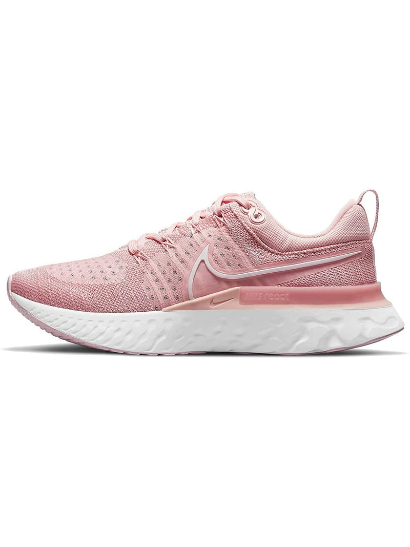 Nike React Infinity Flyknit 2 Womens Casual Running Shoe 6 Pink Glaze/ White-pink Foam - Walmart.com