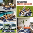 thumbnail image 3 of Blue Palm Leaves Outdoor Rug 4x6 Ft, Non Slip Washable Area Rug, Farmhouse Summer Beige Tropical Plants Patio Rugs Carpet Runner, Large Floor Mat for Indoor/Outdoor Deck Porch Camping, 3 of 8