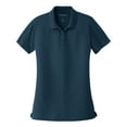 thumbnail image 6 of Womens Dry Zone UV Polyester Micro-Mesh Polo River Blue Navy 3X-Large, 6 of 6